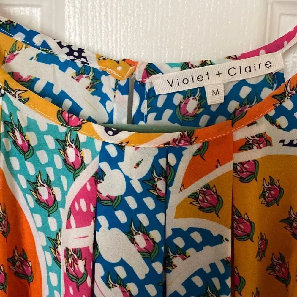 Violet + Claire Women’s Thin Strap Top, Multi-Color, Size M - Picture 3 of 6